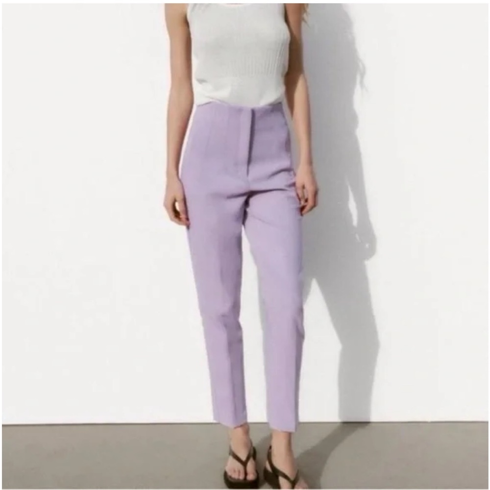 Zara Lilac Cropped Women's Pants
